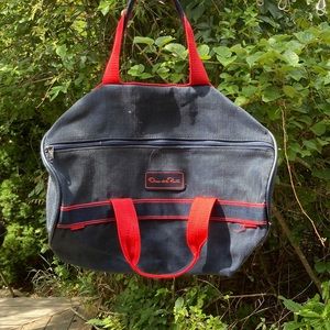 Vintage Oscar De La Renta nylon hand bag